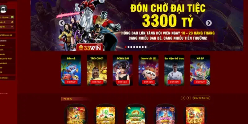 Giới thiệu về sự hấp dẫn của các trò chơi 33Win